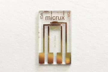Thin-film Gold InterDigitated Array Microelectrode (10/5 µm)